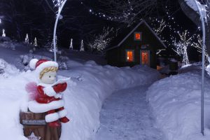 広尾サンタランドツリー点灯式の会場風景