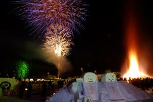 しばれフェスティバルの会場風景